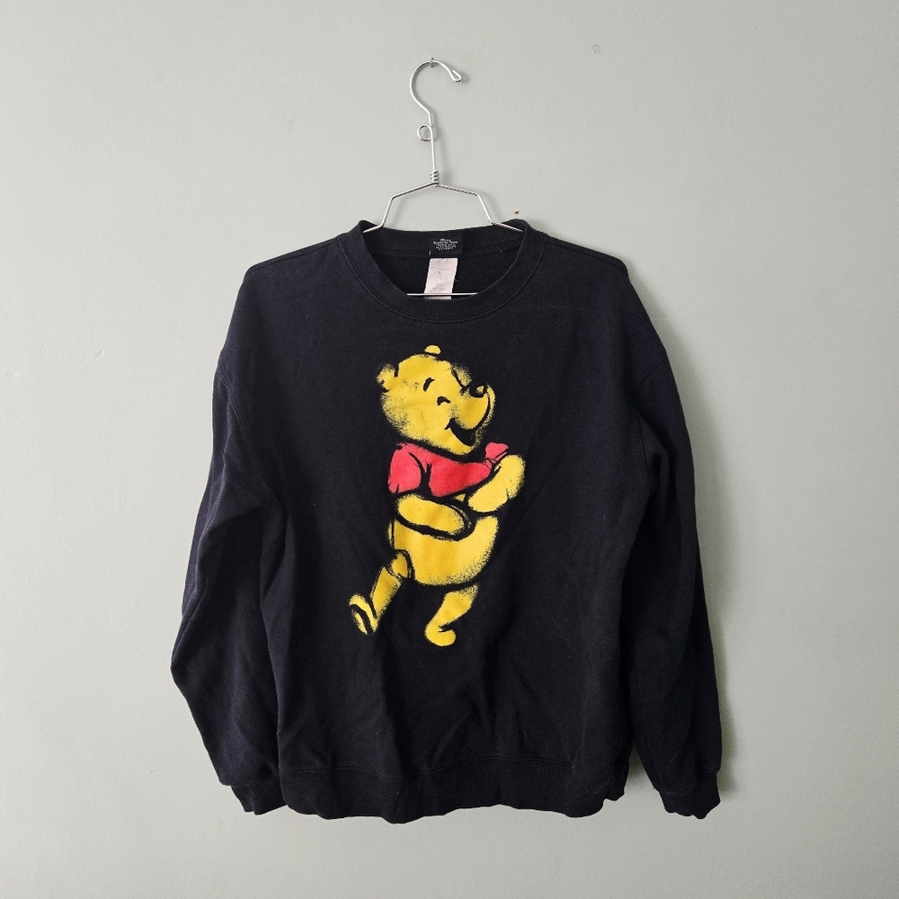 Disney Winnie the Pooh Black Crewneck Sweatshirt, size Small - Picture 3 of 6